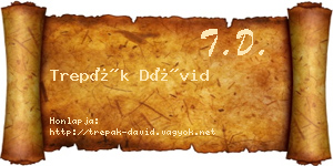 Trepák Dávid névjegykártya